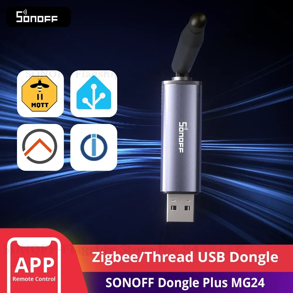 SONOFF Dongle Plus MG24 Zigbee/Thread USB Dongle EFR32MG24 Chip nahtlos mit mehreren breiten Open-Source-Plattformen Zigbee2MQTT