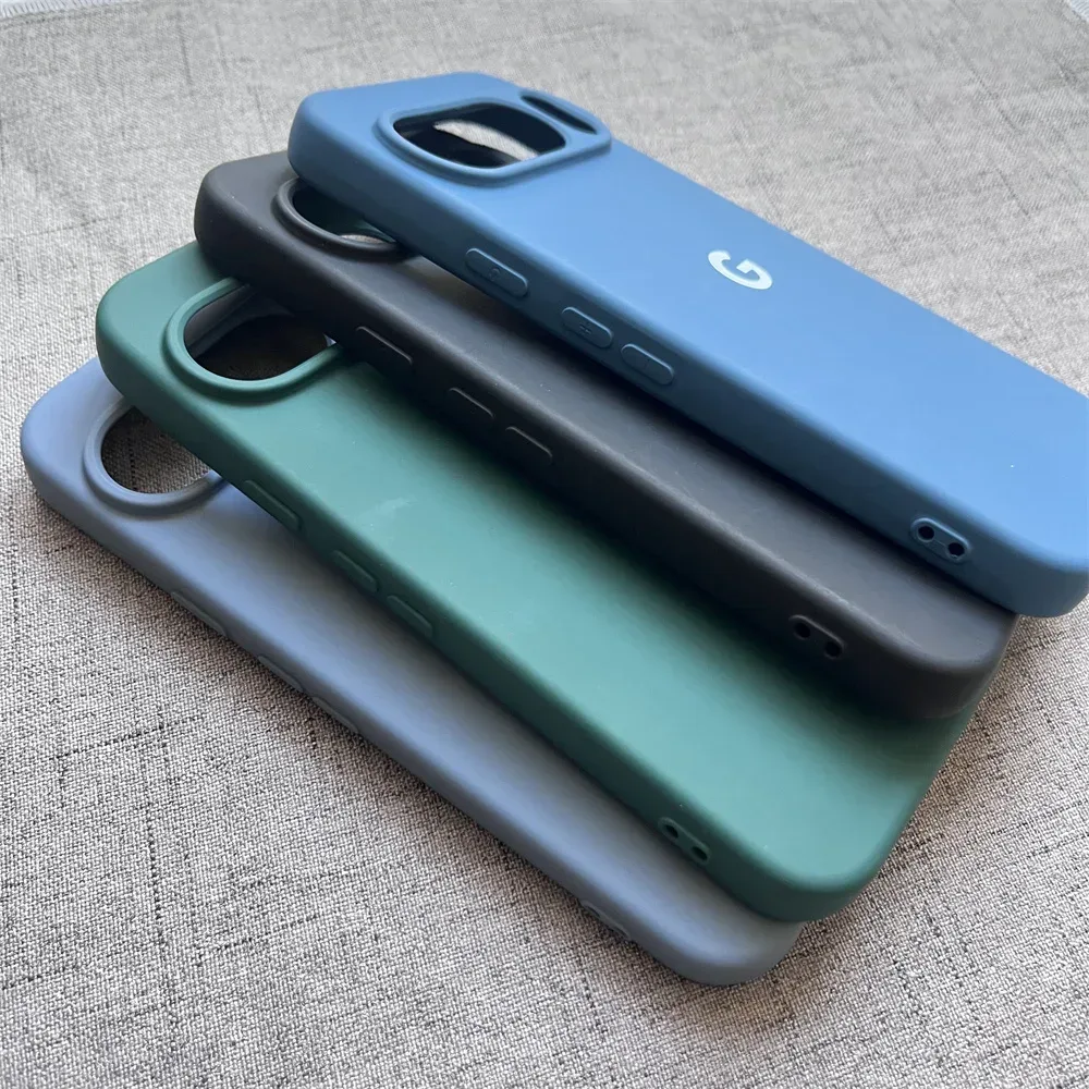Original Hülle für Google Pixel 10 9 Pro XL 8 7 6 Pro A 8a 5 5A 4 XL 4A 4G 5G Weiche Silikon TPU Stoßfeste Schutz-Rückabdeckung