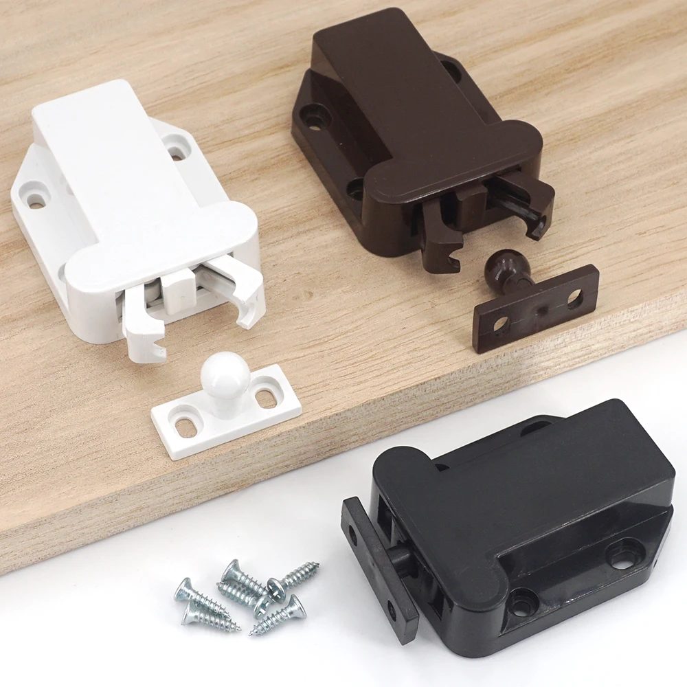 2/4/8 Sets nicht magnetischer Touch-Riegel für Schranktüren, Push-to-Riegel und Entriegelung, Möbel, Schrank, Kleiderschrank, Zubehör