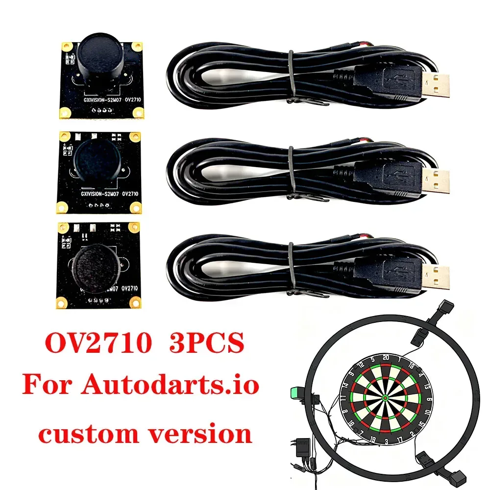 Autodarts Cam OV2710 3PCS GXIVISION 2MP 1080P 30fps 100 Grad Objektiv Industrielles USB-Kameramodul