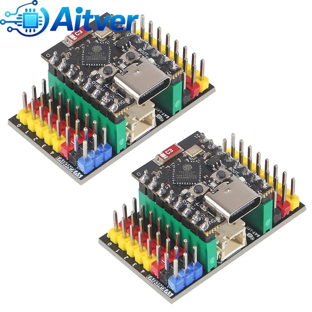 ESP32-C3 SuperMini-Entwicklungsplatine, ESP32-C3 Mini-WiFi-Bluetooth-Karte, ultrakleines IoT-Modul und Erweiterungsplatine für Arduino