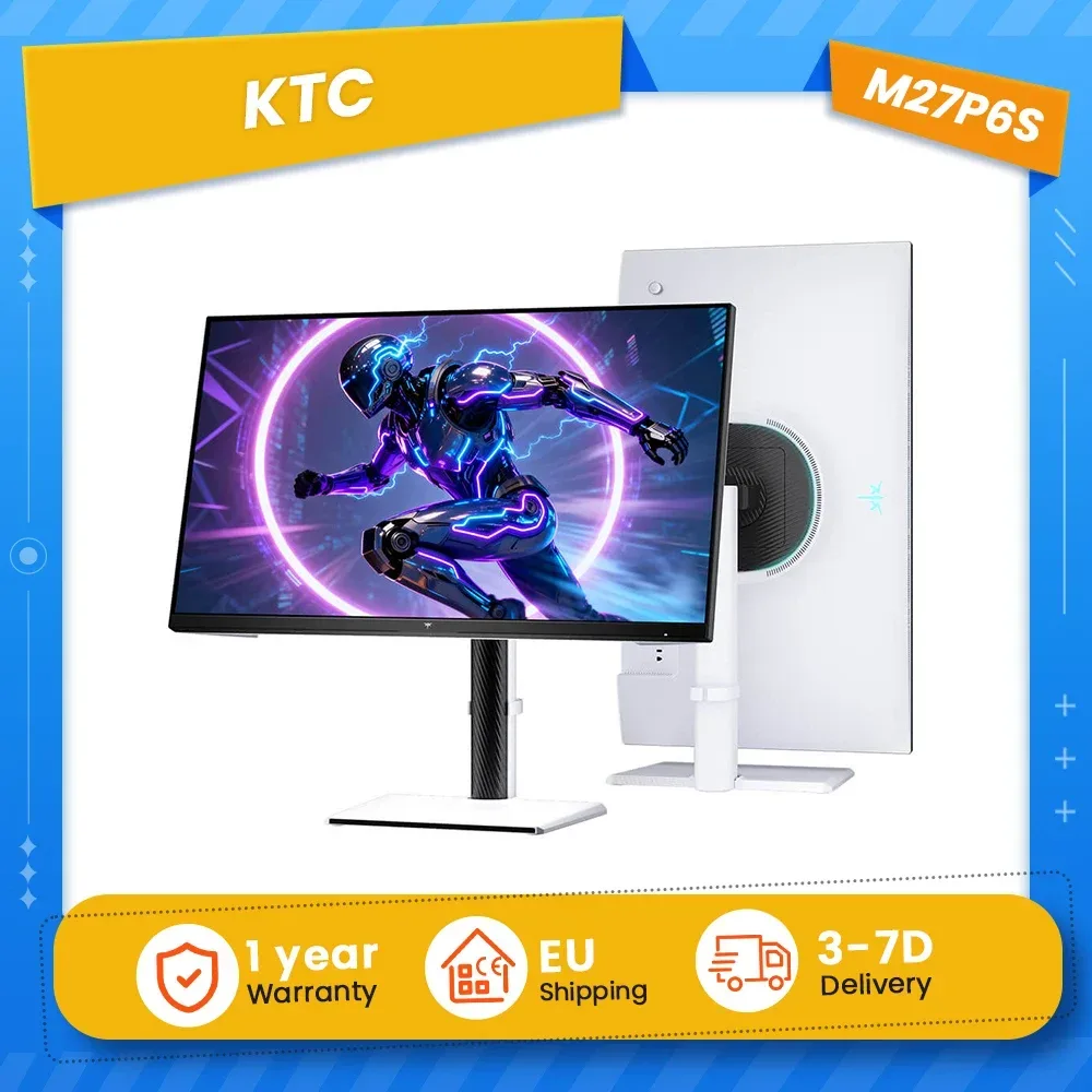KTC M27P6S Gaming-Monitor 27 Zoll 3840x2160 UHD 160Hz Dual-Modus 1920x1080 FHD 320Hz, 2304 lokale Dimmbereiche, 4K Esports-Display für PC-Konsole