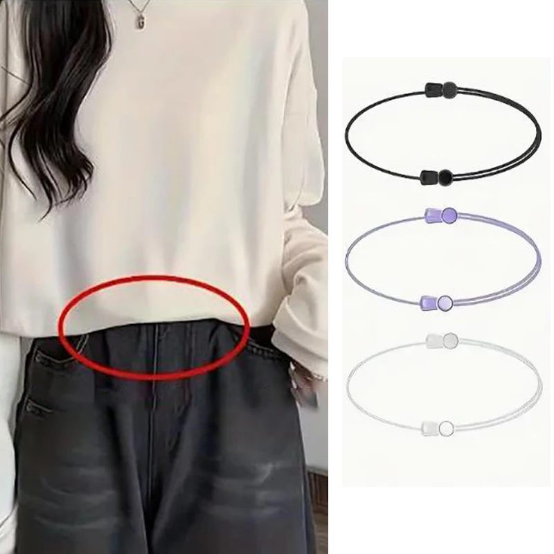 3-teiliges verstellbares Crop-Band zum Tucking-Pullover und Hemd, das elastische Tucking-Band zum Ändern des Stils Ihrer Oberteile, langlebig