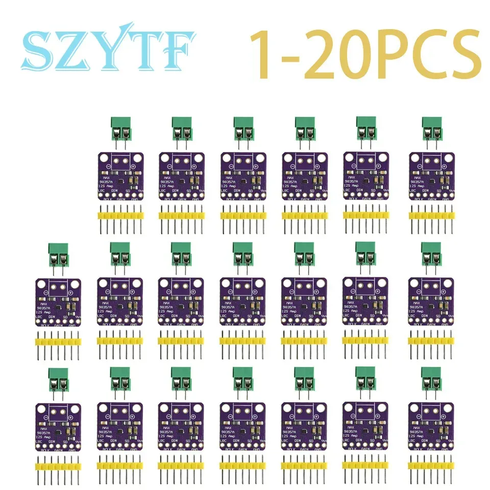 1?20 Stück MAX98357A I2S Klasse-D-Audioverstärker ? 3 W digitales Leistungsmodul für DIY-Lautsprecher und intelligente Sprachsysteme