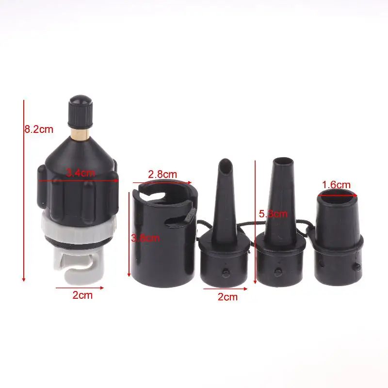 Luftventil-Adapter für SUP Board, aufblasbare Pumpe, Adapter, Paddel, Boot, Kajak, Luftventil, Pumpe, Reifen, Luftanschluss, Combo-Set
