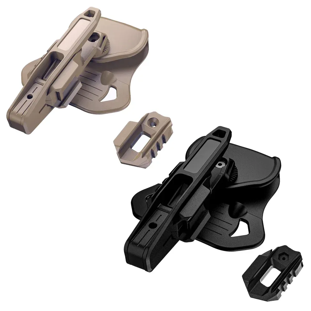 Taktisches Pistolenholster für Airsoft und Jagd, Gürtelholster für alle 9mm/SW40/357 Doppelstapel-Pistolen, Airsoft-Zubehör