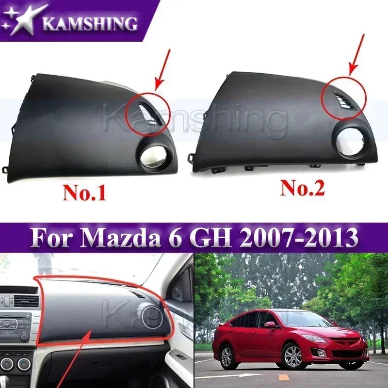 Armaturenbrett-Abdeckung der Marke Kamshing für Mazda 6 GH 2007?2013, Mittelkonsole, Copilot-Zierfeld, Instrumententafel
