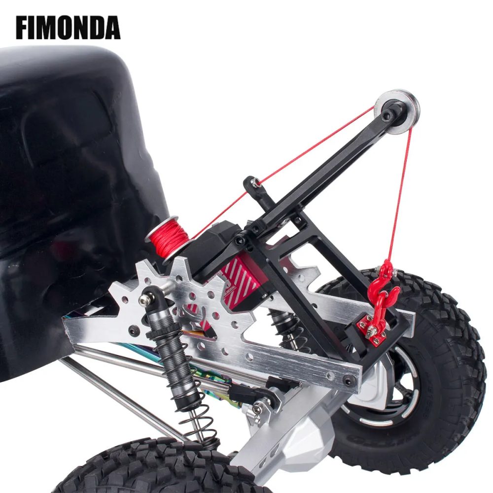 Serviert/Winch Double Stent Rescue Truck/Tow Truck Crane Arm Wrecker Kit für 1/10 RC Crawler SCX10 TRX4 Capra LCG Chassis Tools