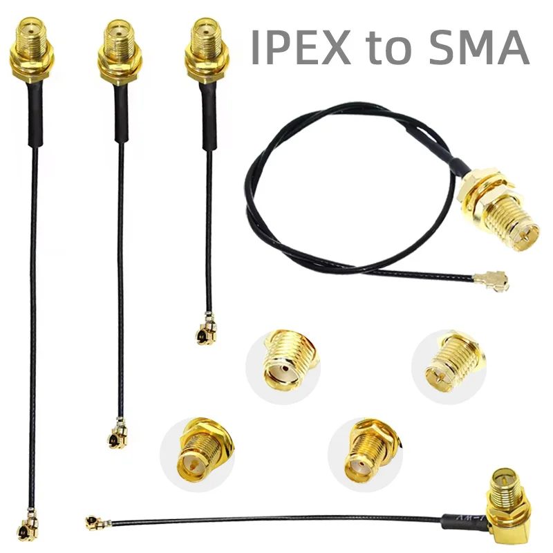 2/4/8 Stück RP SMA Pigtail Kabel 1,13 Kabel SMA Buchse auf UFL/U.FL Kabel für WiFi Antennenverlängerung