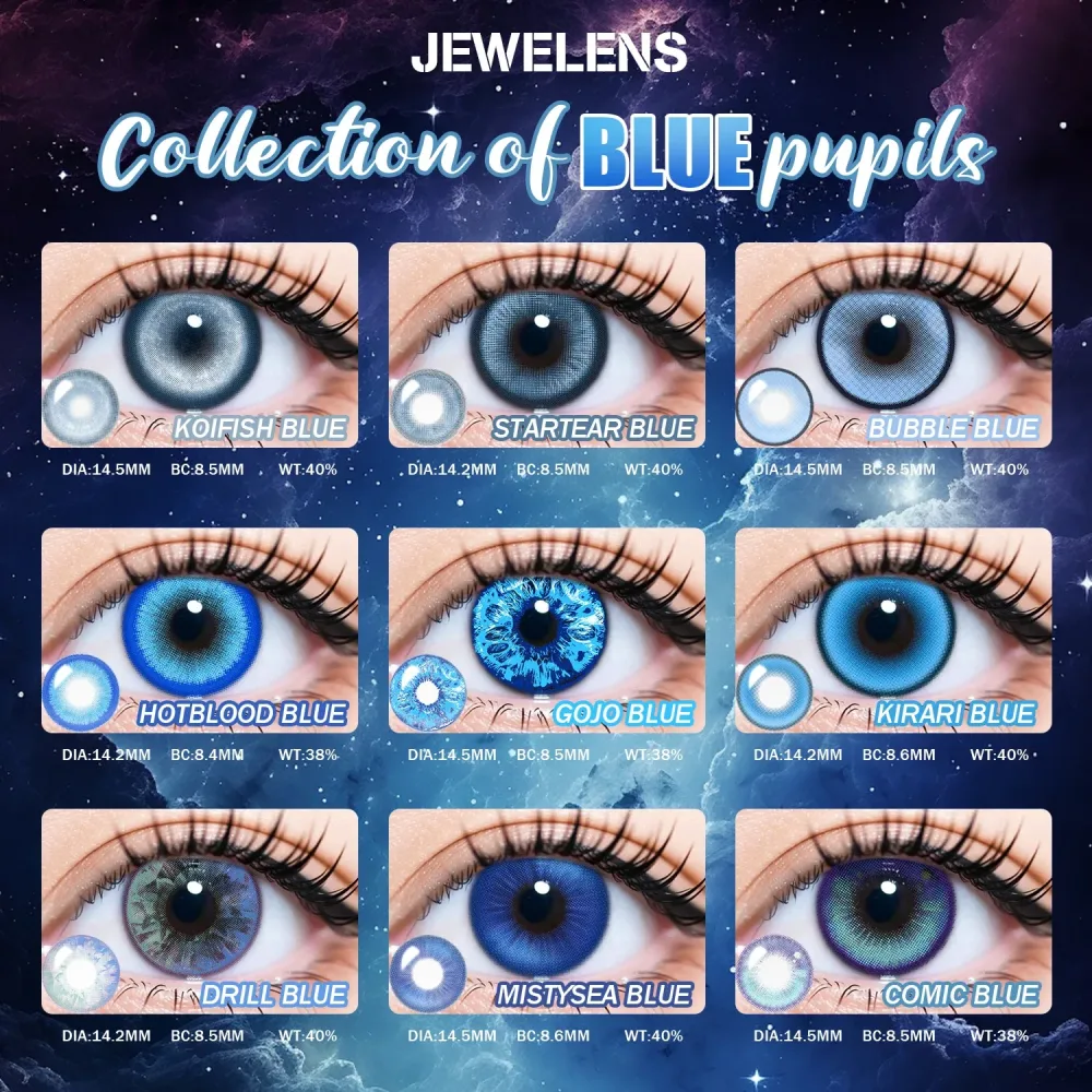 JeweLens Blaue Farbe Kontakt Koreanische Große Augen Objektiv Cosplay Kontakte Neu Kommen Make-Up Hohe Qualität Schnelle Lieferung