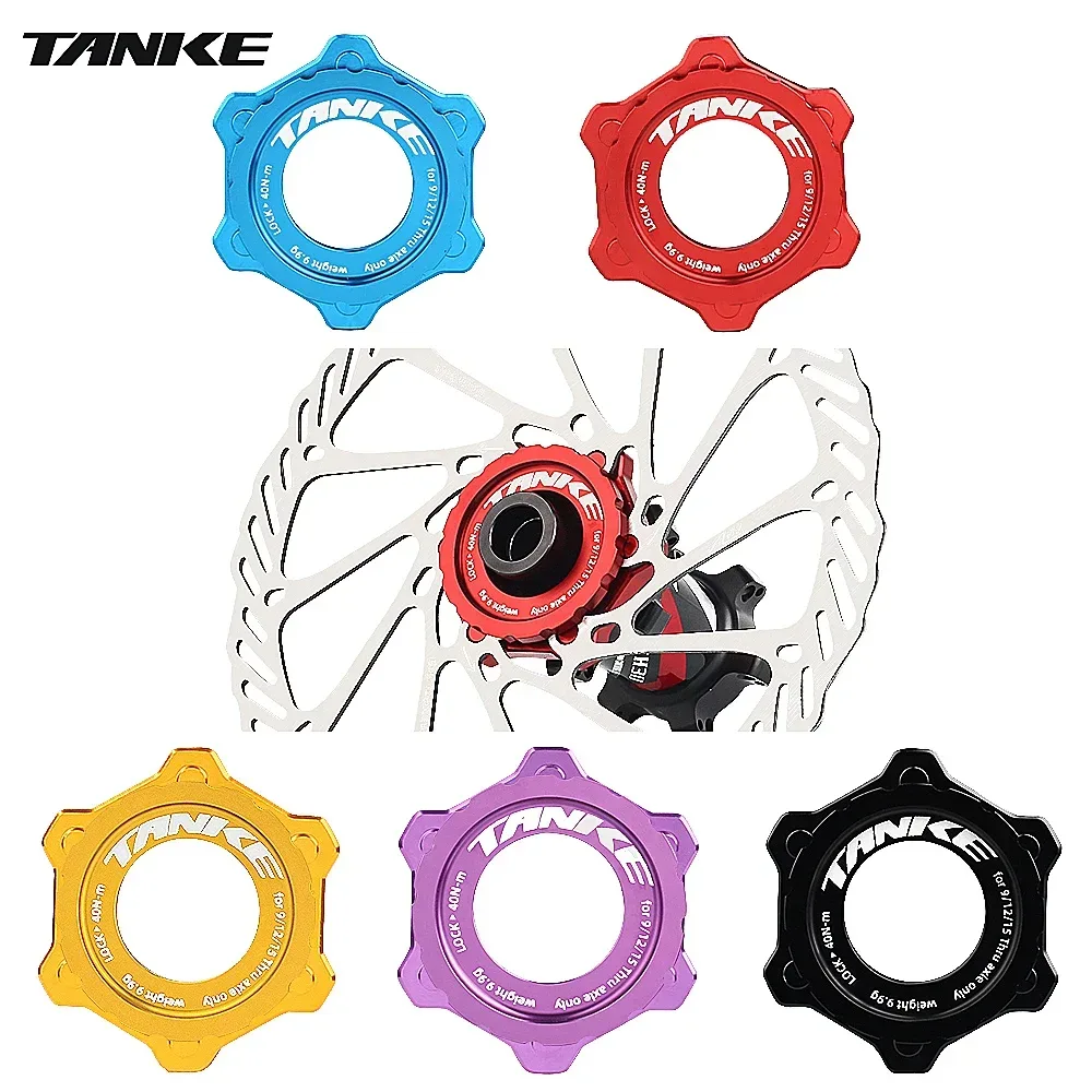 TANKE Fahrradnaben-Adapter von Center Lock auf 6-Loch aus Aluminiumlegierung, Centerlock-Umbau auf 6-Loch-Scheibenbremse, Fahrradzubehör