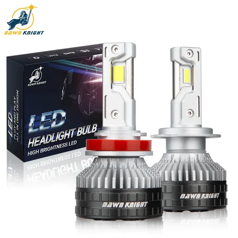 DAWNKNIGHT K9C Pro H7 H4 H11 Led Lampe Größere Kupfer Rohr Led-leuchten H1 HB3 9005 HB4 9006 12 V Für auto Led Scheinwerfer Birne