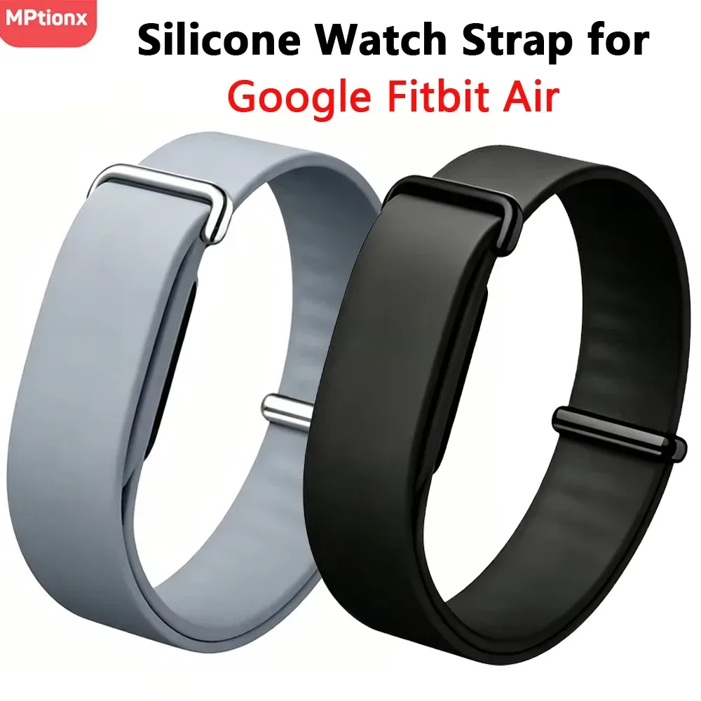 Weiches Silikon-Uhrenarmband für Google Fitbit Air, Gummi-Ersatzarmband für Fitbit Air Sport Loop Correa Armband