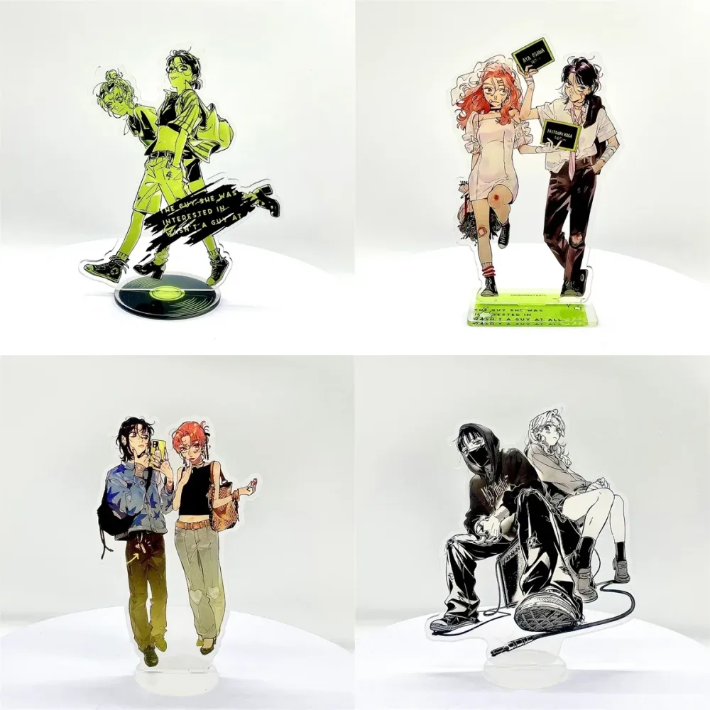 Anime The Guy She Was Interested in Wasn't a Guy at All Figur Acryl Standmodell Geburtstag Tischdekoration Weihnachtsgeschenk