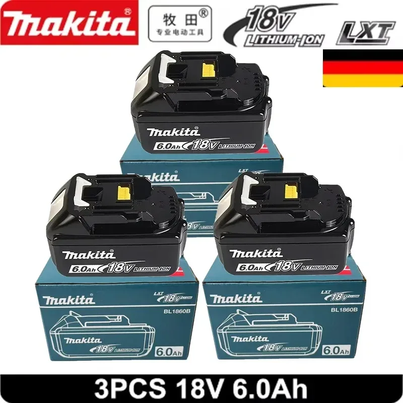 100% Original 18V Makita 6Ah Makita Akku BL1840 BL1830B BL1850B BL1850 BL1860 BL1815 Ersatz-Lithium-Akku