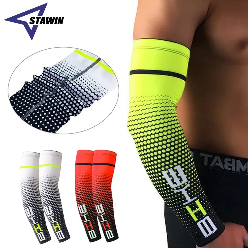 1 Paar Unisex Radfahren Laufen Sport Ärmel Arm Kühlung Ärmel UV Sonnenschutz Manschettenabdeckung Schützende elastische Armstulpen Neu