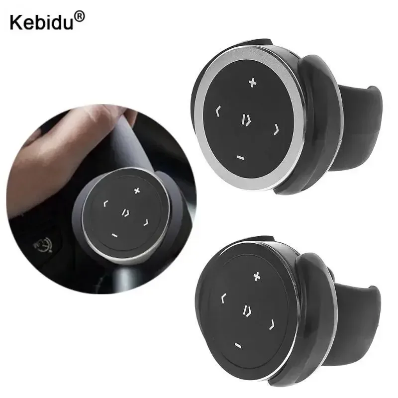 Kebidu Lenkrad Musik Player Drahtlose Bluetooth Fernbedienung Media Taste Multimedia für Android IOS Smartphone Car Kit
