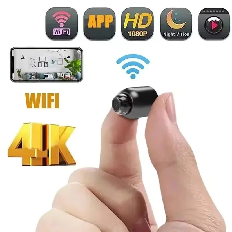 Mini-Kamera, 1080P, klare Nachtsicht, leicht, tragbar, Premium-Kameras, Bewegungserkennung, kabellose Überwachungsschutzkamera