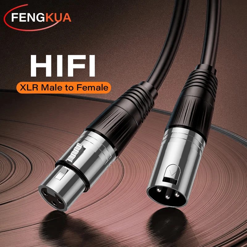 XLR-Kabel, Karaoke-Mikrofon, Sound Cannon, XLR-Verlängerungskabel für Audio-Mixer, Verstärker, symmetrisches analoges Audio, 3-poliges XLR-Kabel