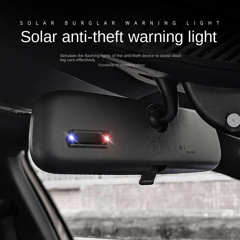 Auto Mini LED Solar Power Warnung Licht Nacht Sicherheit Simulierte Alarm Drahtlose Anti-Diebstahl Vorsicht Lampe Strobe Dummy Alarm lampe