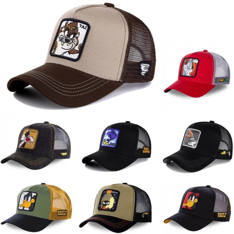 Heißer Verkauf Unisex Anime Cartoon Kappe Hohe Qualität Patch Ziehen Baseball Kappe Männer Trucker Hut
