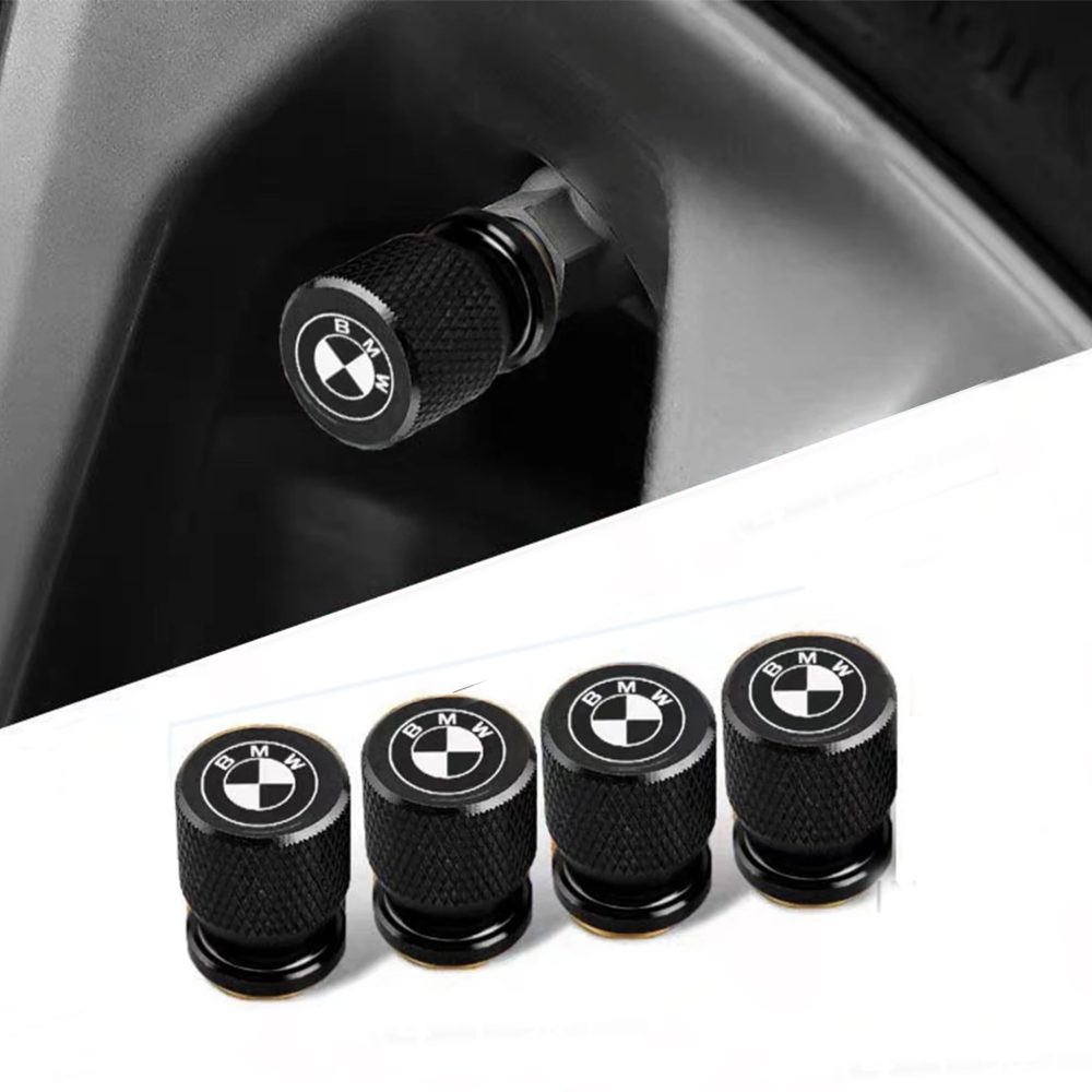 4 Stück Aluminium Auto-Radventilkappen Reifenfelgen-Ventilabdeckungen Staubdicht Wasserdicht Für BMW X1 X3 X5 E39 E46 E60 E70 F30 G20 G30 G60