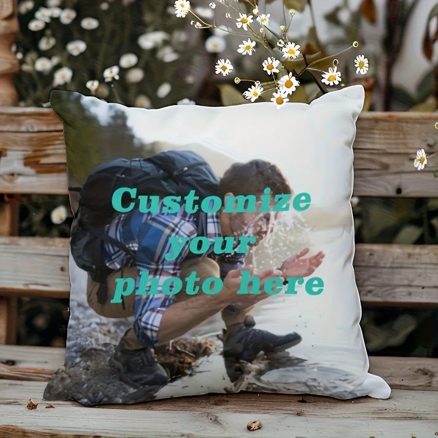 Benutzerdefinierte Foto Kissenbezug Valentinstag Weihnachten Neujahr Familie Chic Geschenk Kissenbezug Hochzeitstag Kissenbezug