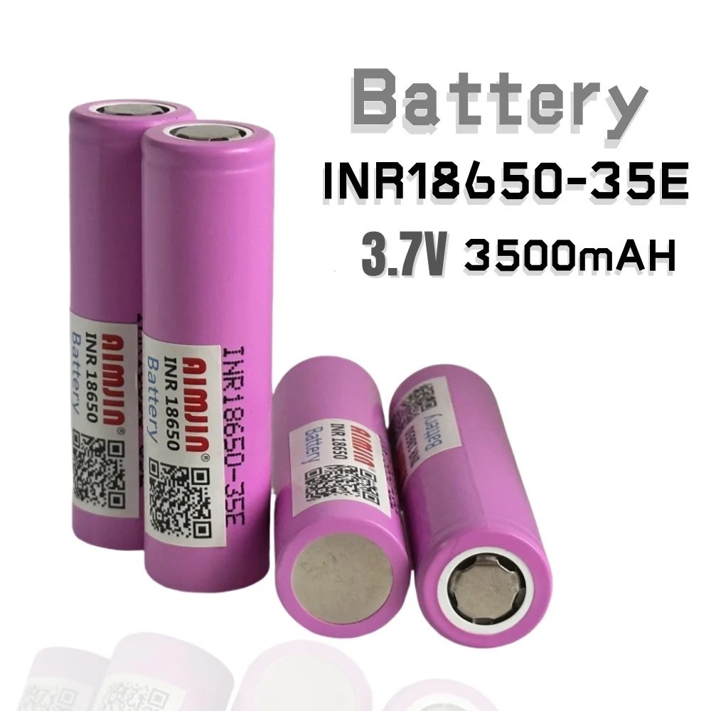 Akku für Samsung INR18650-35E 3500 mAh 8 A wiederaufladbarer Li-Ionen-Akku ? Ladegerät
