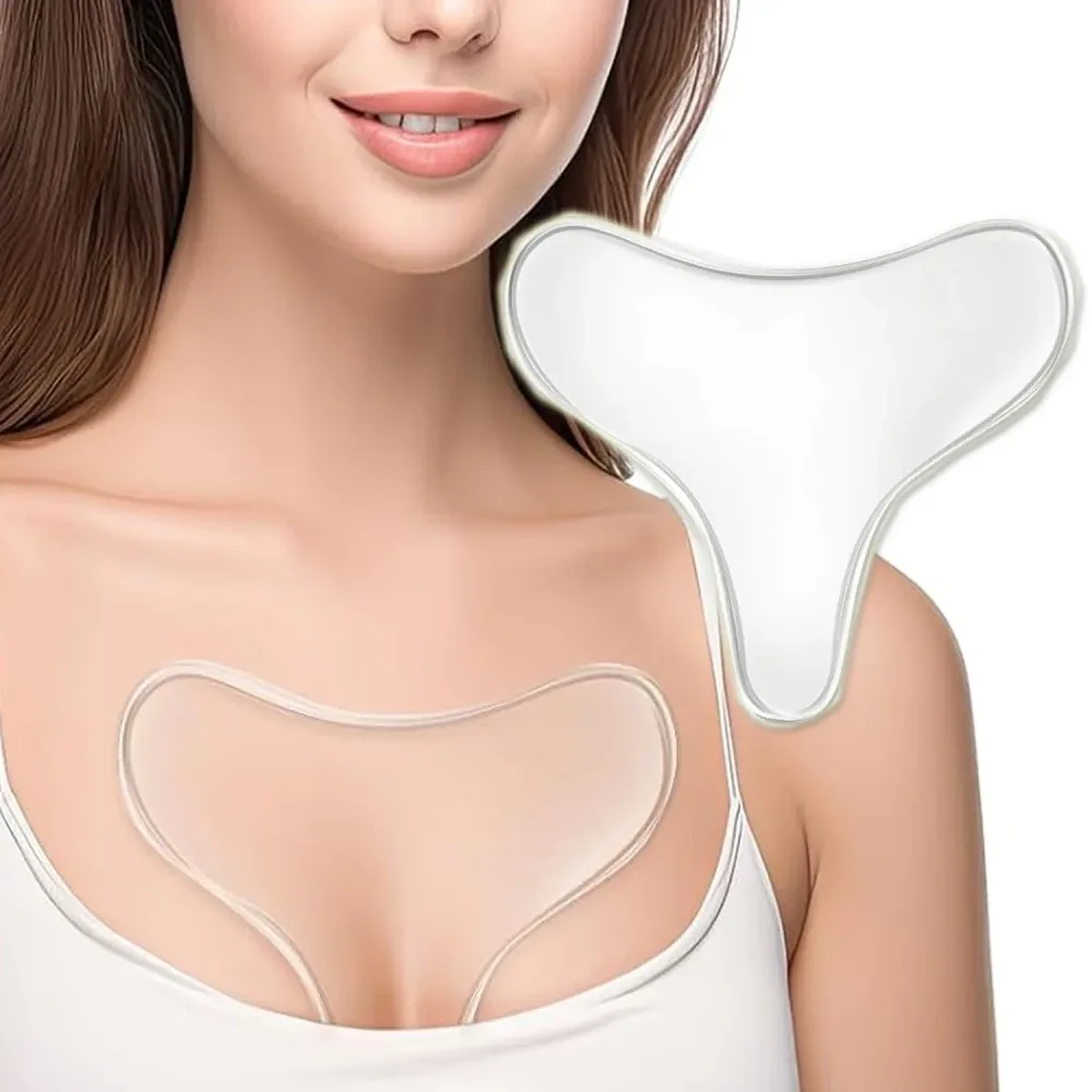 Wiederverwendbare T Anti Falten Brust Pad Silikon Transparent Entfernung Patch Gesicht Hautpflege Anti Aging Brust Lifting Brust Patch Fleisch