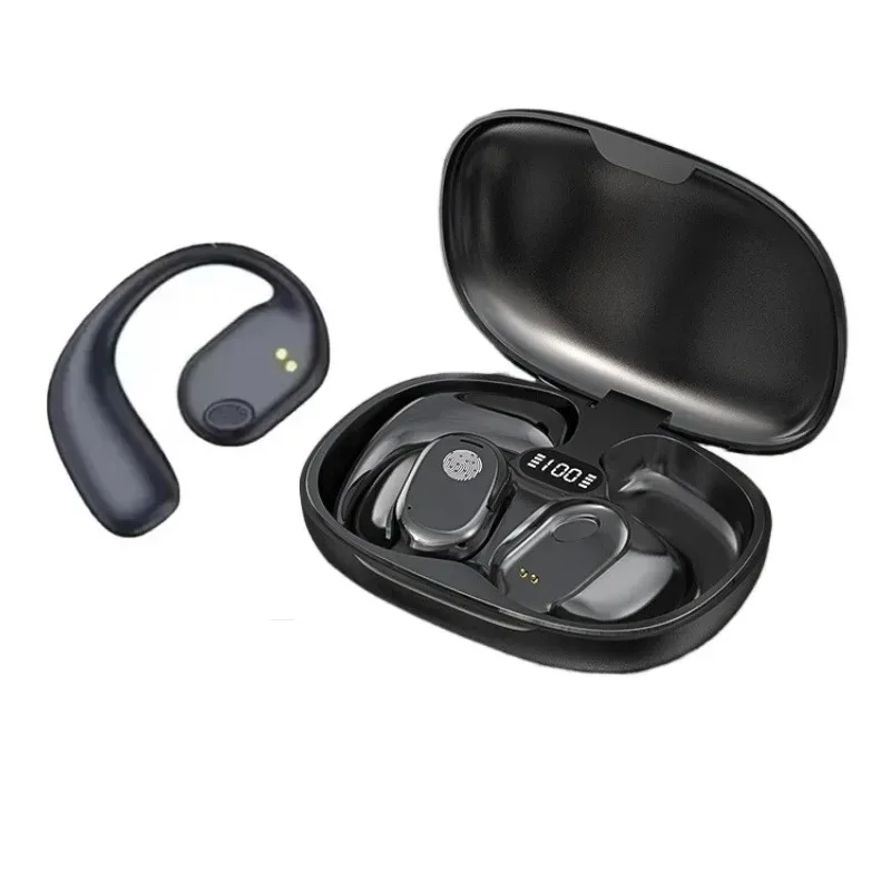 Kabellose Knochenleitungs-Kopfhörer Bluetooth 5.3 Wasserdichte Sport-Ohrhörer Lange Akkulaufzeit HiFi-Stereo Anruf-Geräuschunterdrückung