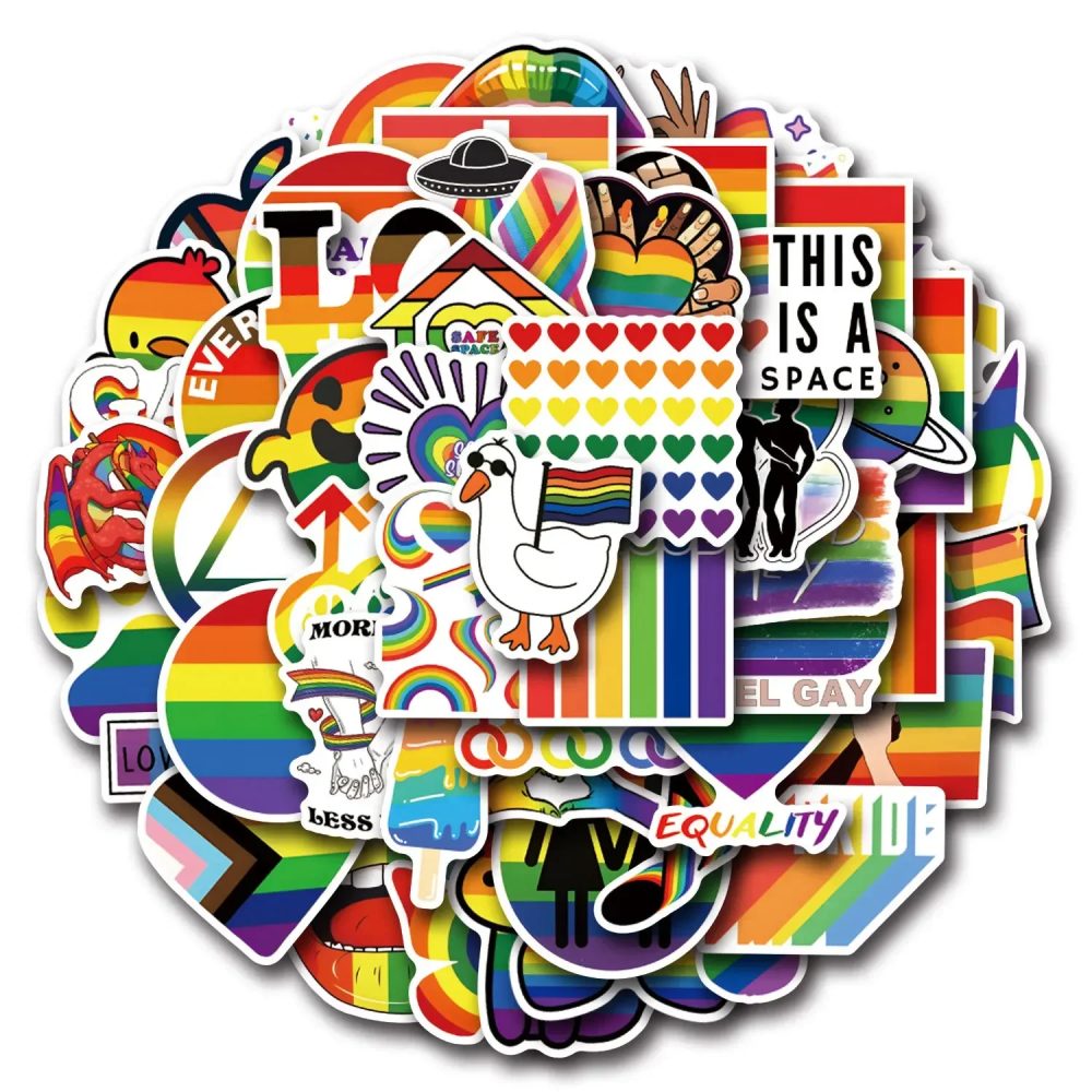 110PCS Pride Parade Aufkleber Lustige Graffiti Wasserdichte Dekoration Laptop Telefon Gitarre Auto Fahrrad Skateboard Cartoon Aufkleber Geschenke