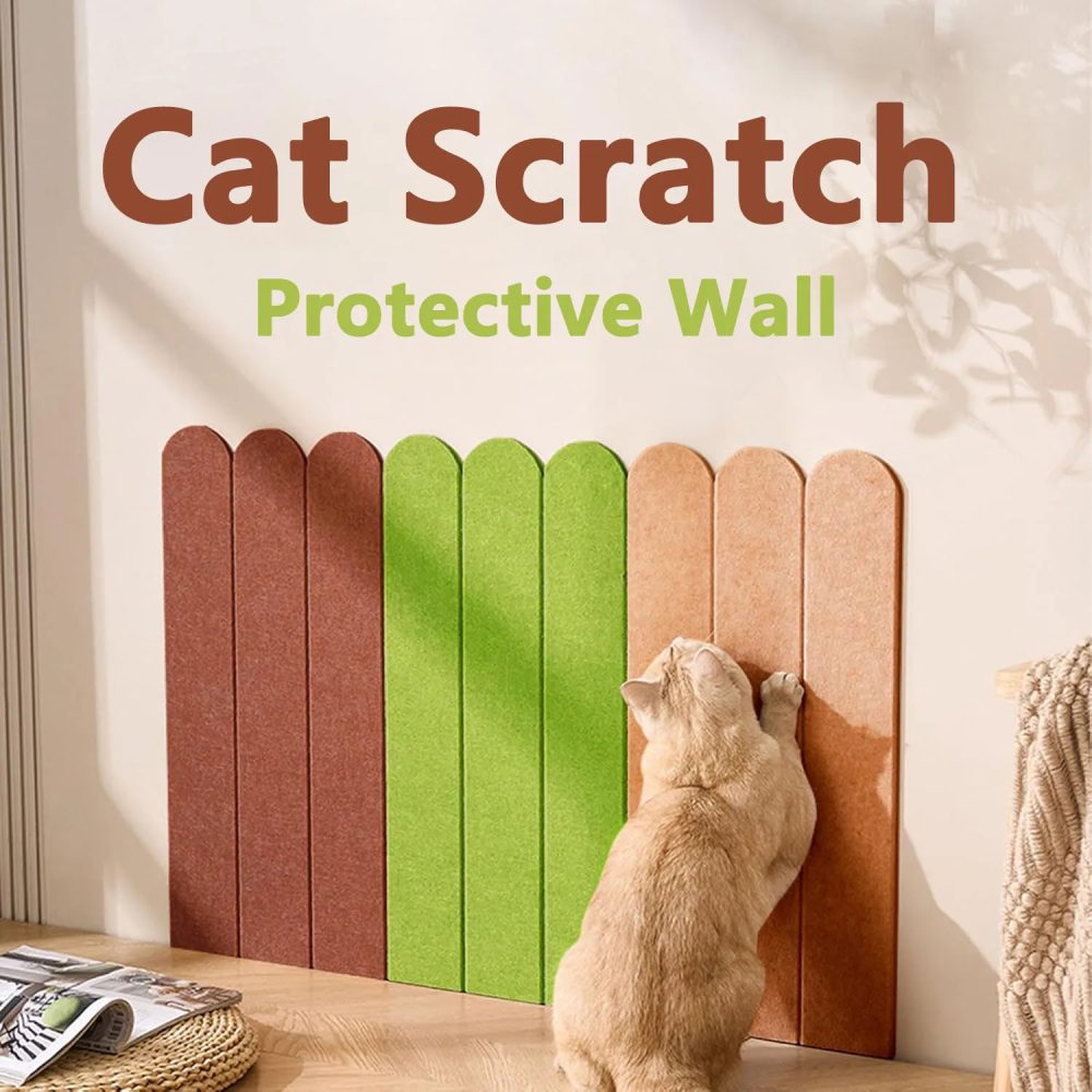 Anti-Katzen-Kratz-Sofa-Wandmatte DIY Katzen-Kratzmatte Möbelschutz Selbstklebende Katzen-Kratzplatte Katzenspielzeug