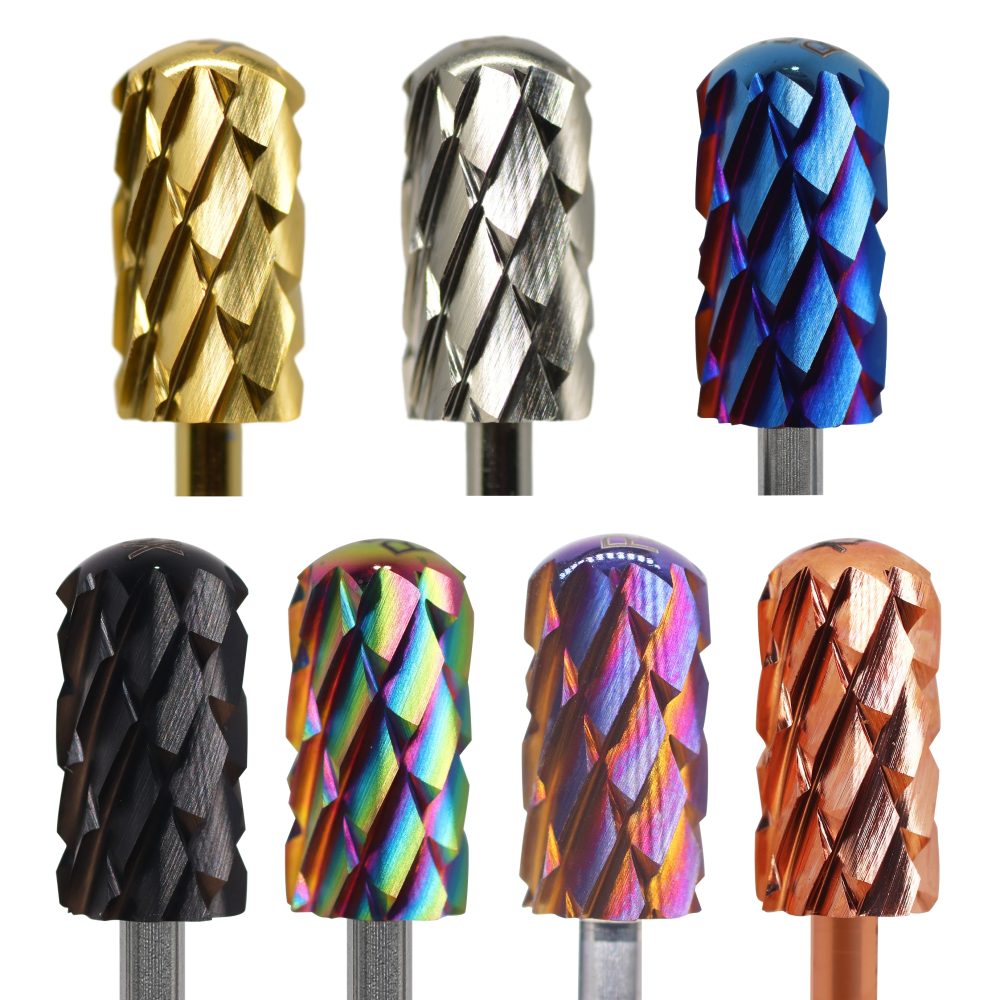 RolinStar 6.6 Large Round Top Barrel Safety 5XC 7-Farben-Acrylpulver Dipping Killer Remover Stärkste Nagelbohrer