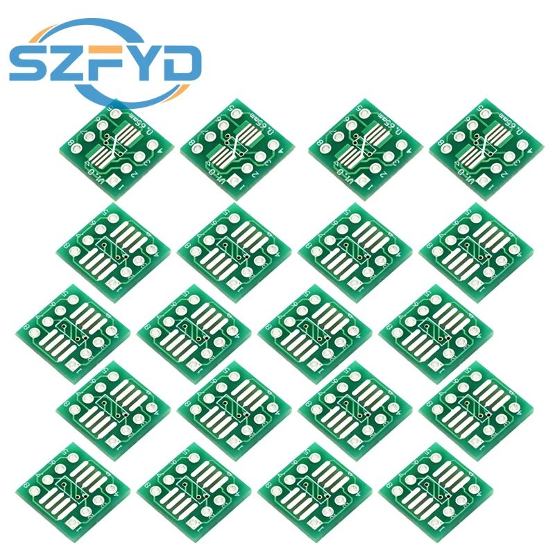 20/50/100 Stück SMD zu DIP Adapter Konverter SOP8 SSOP8 TSSOP8 Adapter Board Modul Adapter Platte 0,65 mm 1,27 mm