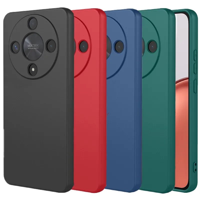 Flexible Flüssigsilikon-TPU-Hülle für Honor Magic 8 Lite Magic8 Pro X9d 5G Schutzhülle Rückenschale Fundas Coque Capa