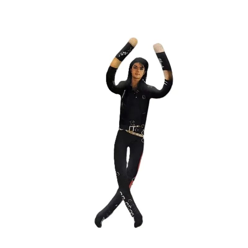 Michael Jackson Cosplay Requisiten-Puppe, weiche Plüschfigur mit beweglichen Gelenken, Raumdekoration, abstrakte Deko, King-Fan-Geschenk