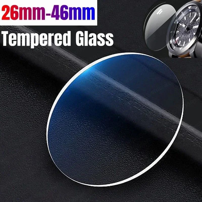26-46mm universelle Smartwatch-Displays chutz folie aus gehärtetem Glas 28mm 30mm 32mm 38mm 40mm 41mm 42mm Durchmesser 2-5 Stück