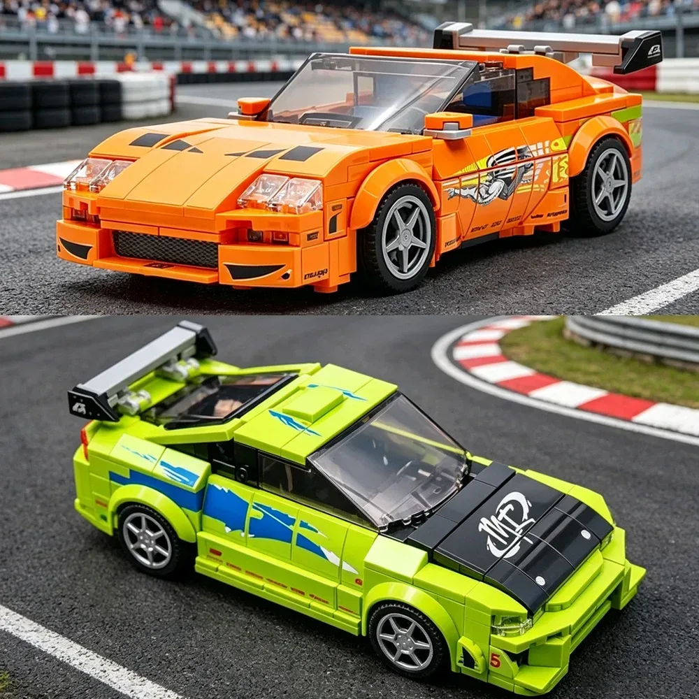 Neue MOC-Geschwindigkeit ? ? Rennserie Mittelklasse-Sportwagen Modellbausatz DIY Modulares Auto-Montage-Spielzeug Sammlerstück für Erwachsene Geschenk