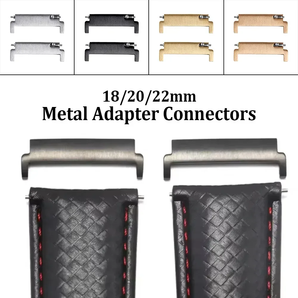 1 Paar Metalladapter für Armbänder, 18 mm auf 20/22 mm, 20 mm auf 18/20/22 mm, 22 mm auf 18/22 mm, Schnellverschluss-Steckverbinder, Uhrenarmband-Zubehör