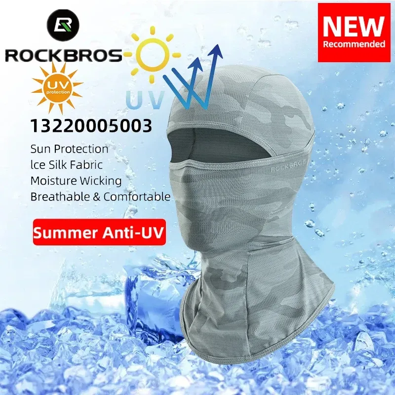ROCKBROS Frühling Sommer Radfahren Maske UV Sonnenschutz Maske Fahrrad Sturmhaube Hut Fahrrad Schal Atmungsaktive Sport Motorrad Masken