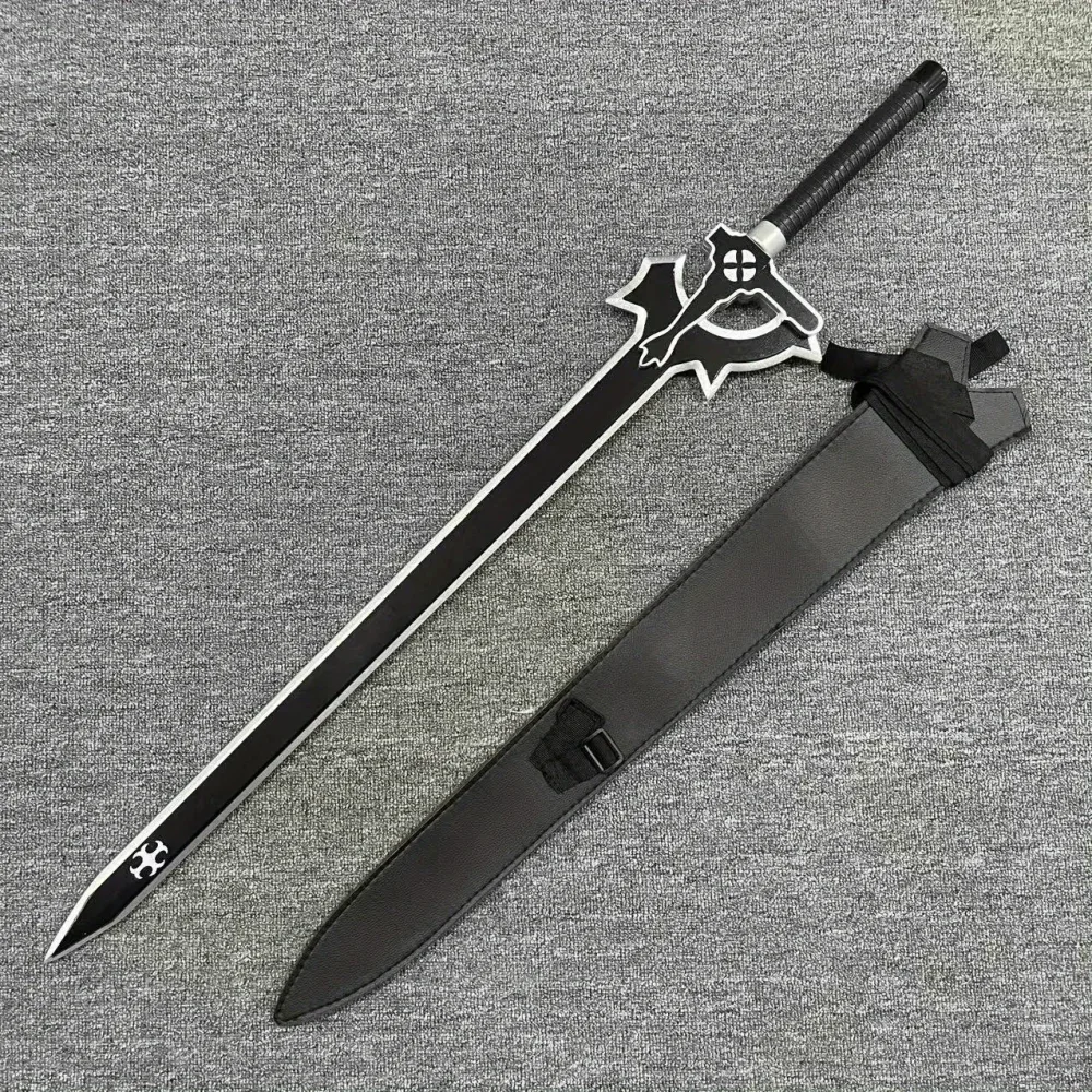 108 cm Kirigaya Kazuto Katana Cosplay Prop Ninja Messer Samurai Säbel Schwert Art Online Anime Kirito Echte Größe Japanisches Katana Spielzeug