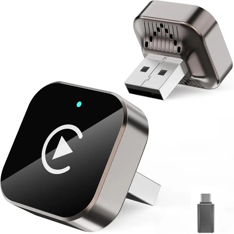 (2026 Verbessert) Kabelloser CarPlay-Adapter für Apple iPhone und Android, kleine Größe, Plug-and-Play, schnelle und stabile kabellose Verbindung