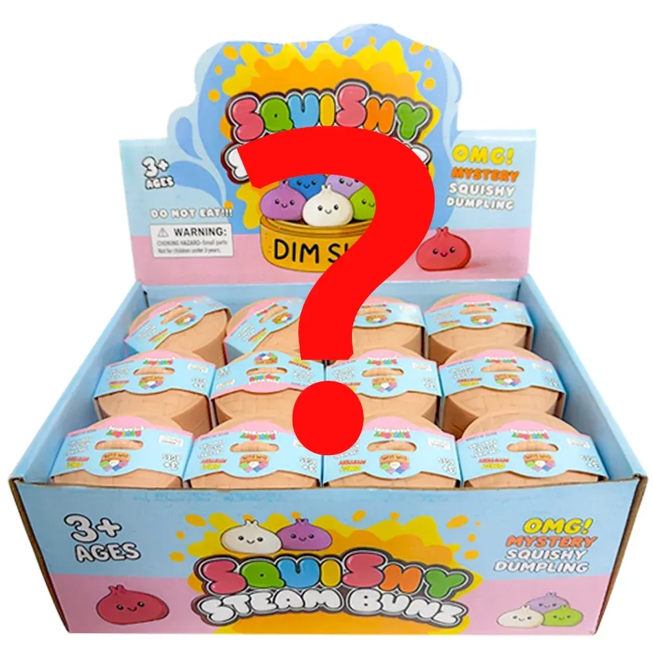 Dampfbrötchen-Quetschspielzeug: Simuliertes Bao-Stressabbau-Fidget-Spielzeug mit Perlen, Glitzer und weichem, sensorischem Dekompressionszubehör