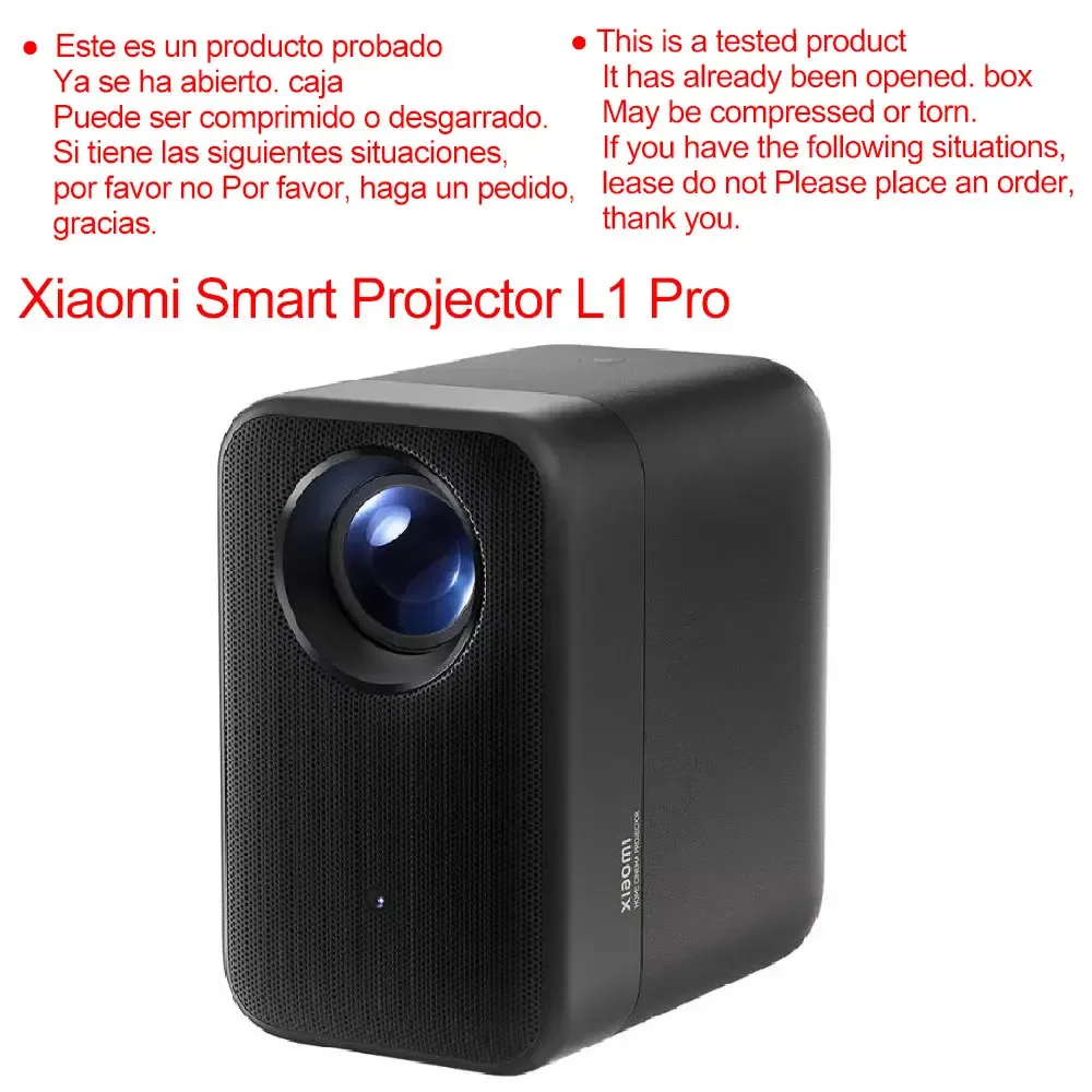 Xiaomi Smart Projektor L1 Pro, 400 ISO Lumen Google TV 1080p Physische Auflösung, Autofokus & Automatische Trapezkorrektur, Dolby Audio