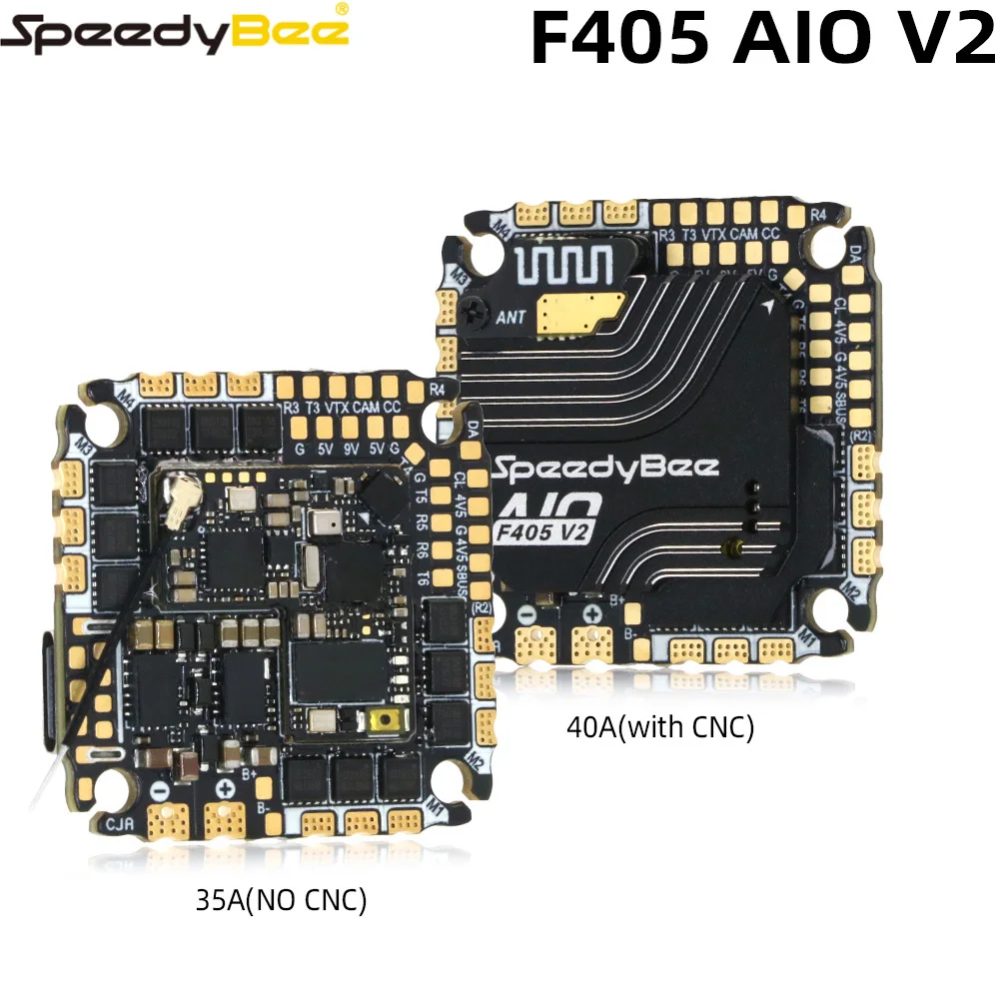 SpeedyBee F405 AIO V2 35A 40A Blue-jay 25,5x25,5 3-6S Flugsteuerung und ESC Integrierter Modellflugzeug-Controller