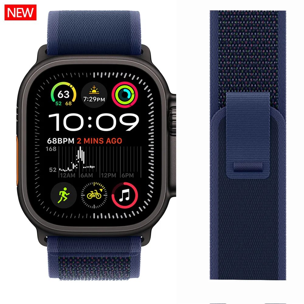 Trail-Loop für Apple Watch Ultra 3 2 Band 49 mm 44 mm 40 mm 45 mm 41 mm 42 mm Correa-Armband iWatch-Serie 7 SE 8 9 10 11 46 mm Riemen