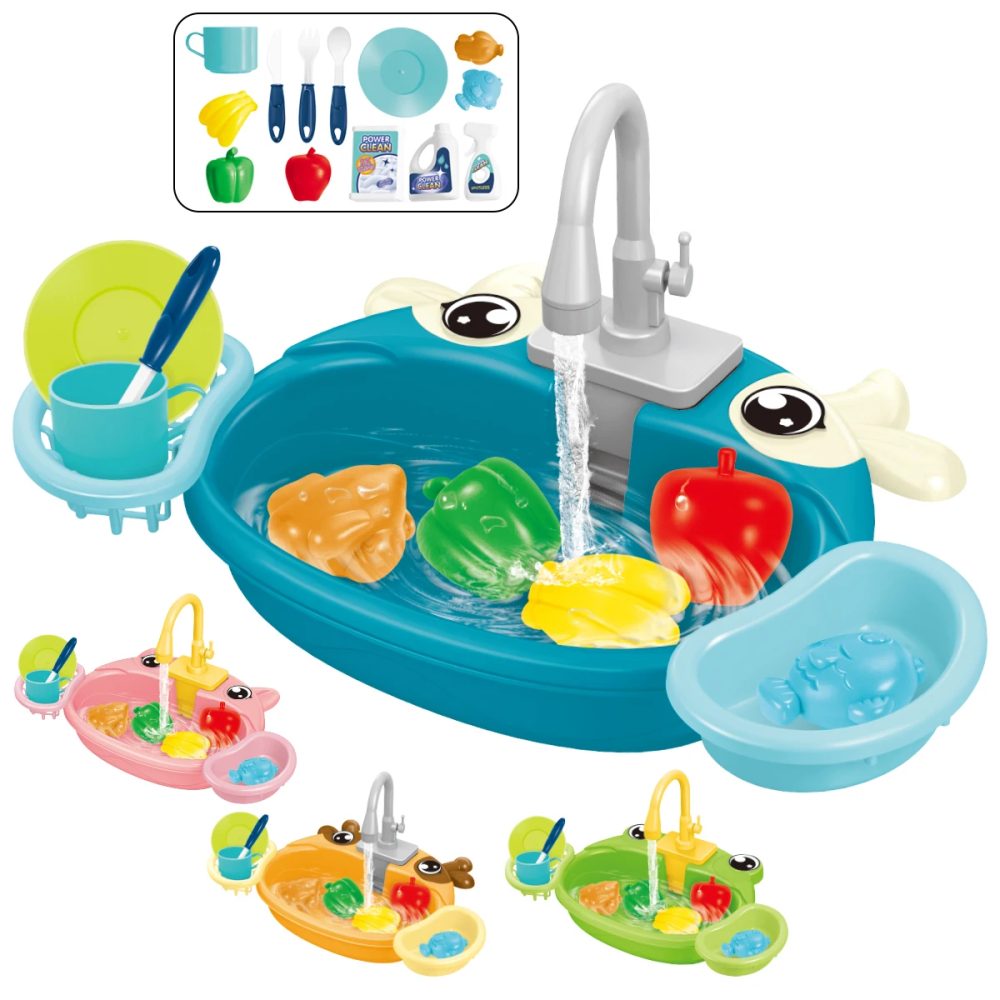 Spülmaschine Küchenspüle Spielzeug, Kleinkind Küchenspüle Spielzeug Elektrisches Spielen Automatisches Wasserzyklussystem Spielzeug Geschenke für Kinder ?