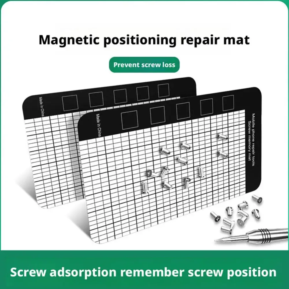 Magnetische Schraubenmatte, Speicherdiagramm, Arbeitsunterlage, kleine Schrauben, Halter, Werkzeugunterlage für Präzisions-DIY, für Handy-Reparaturplattenmatte