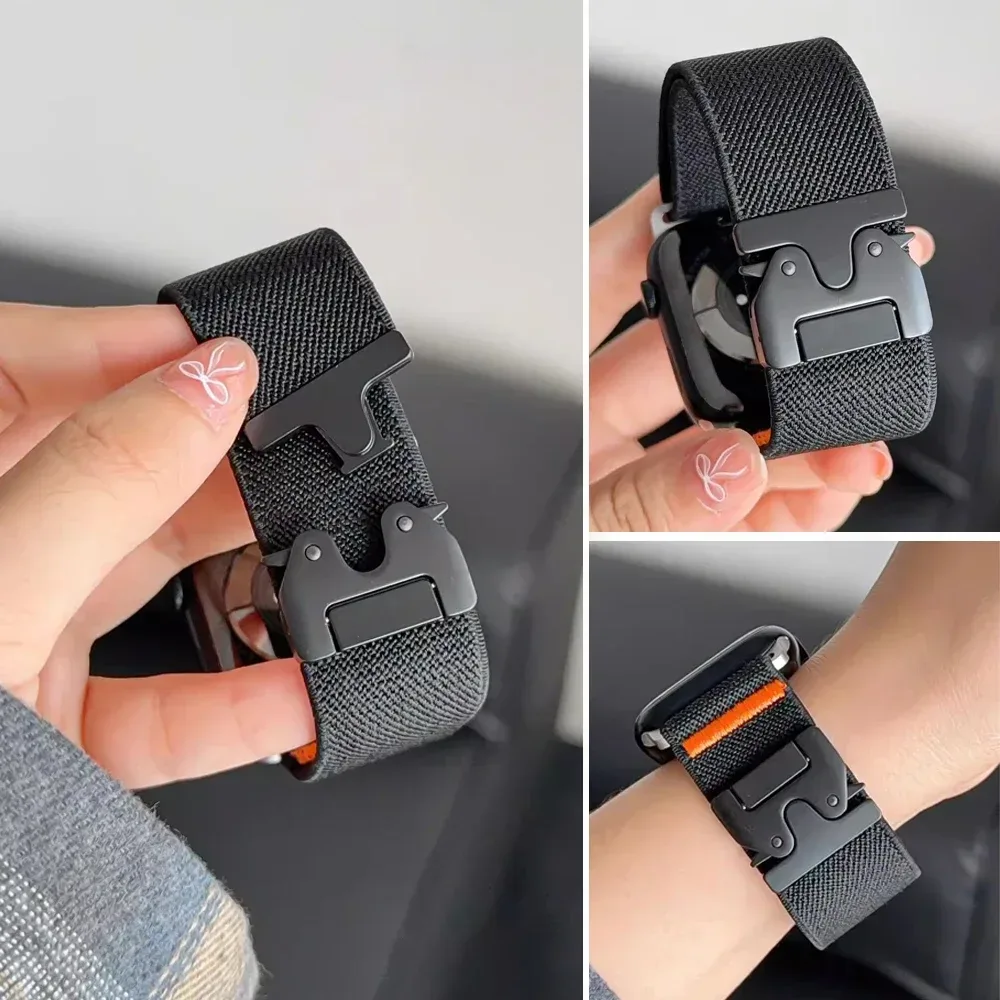 Fallschirmarmbänder für Apple Watch Ultra 4 3 Armband 49mm 45mm 46mm 44mm 42mm 40mm 41mm Armband IWatch Series 11 10 9 8 SE 12