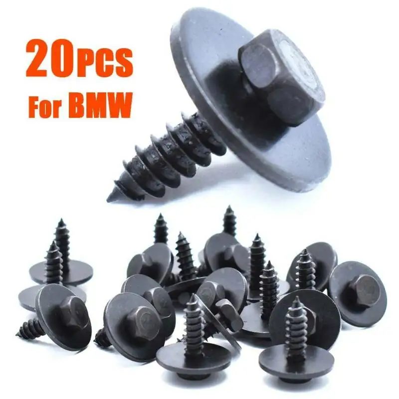 20 Stück Auto-Sechskantschraube für BMW 07147129160   Fender Liner Air Duct Splash Shield Clip Bolt Screw Hochwertiges Autozubehör